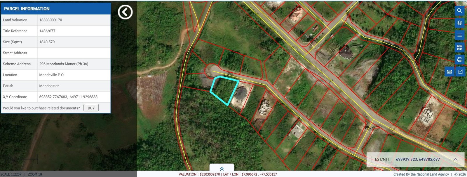 Third image of Lot 296 Moorlands Manor in Moorlands Phase 3, Manchester, Jamaica - property is For Sale