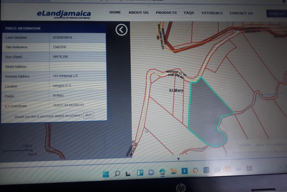 Fourth image of Lot # 153- Whitehall in Port Maria, St. Mary, Jamaica - property is For Sale