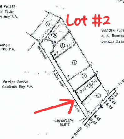 Fifth image of Lot #2 Part of Calabash Bay in Treasure Beach, St. Elizabeth, Jamaica - property is For Sale