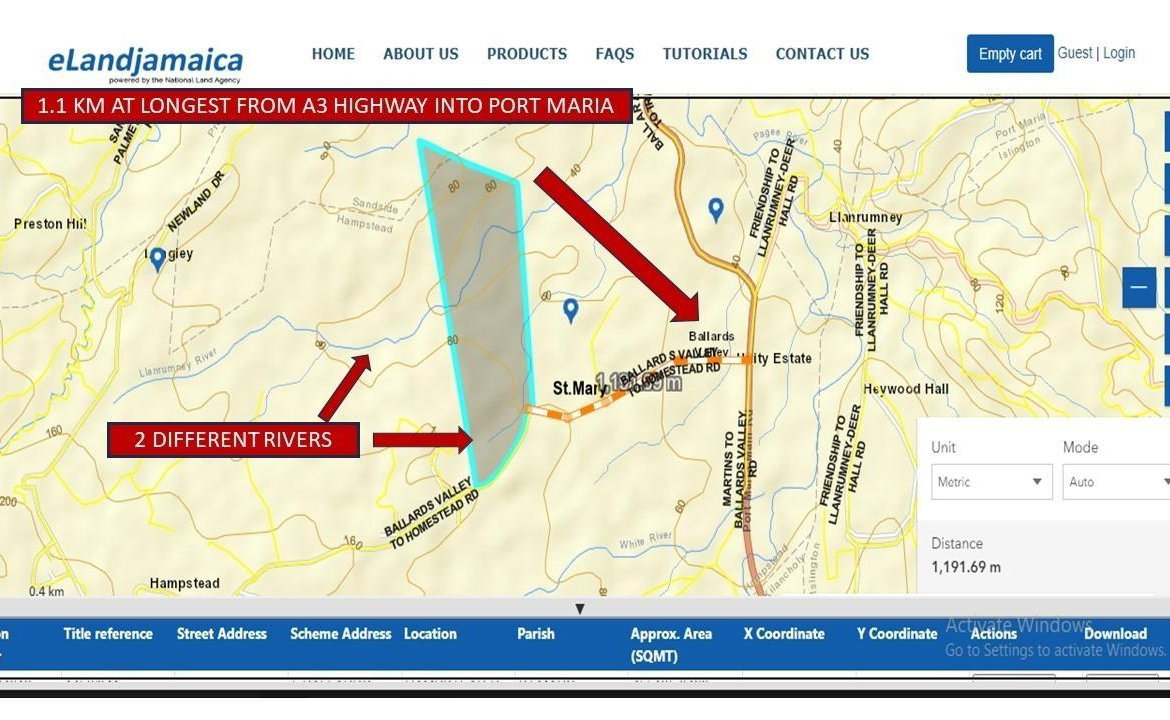 Thirteenth image of Lot-5 Ballards Valley in Ballards Valley, St. Mary, Jamaica - property is For Sale
