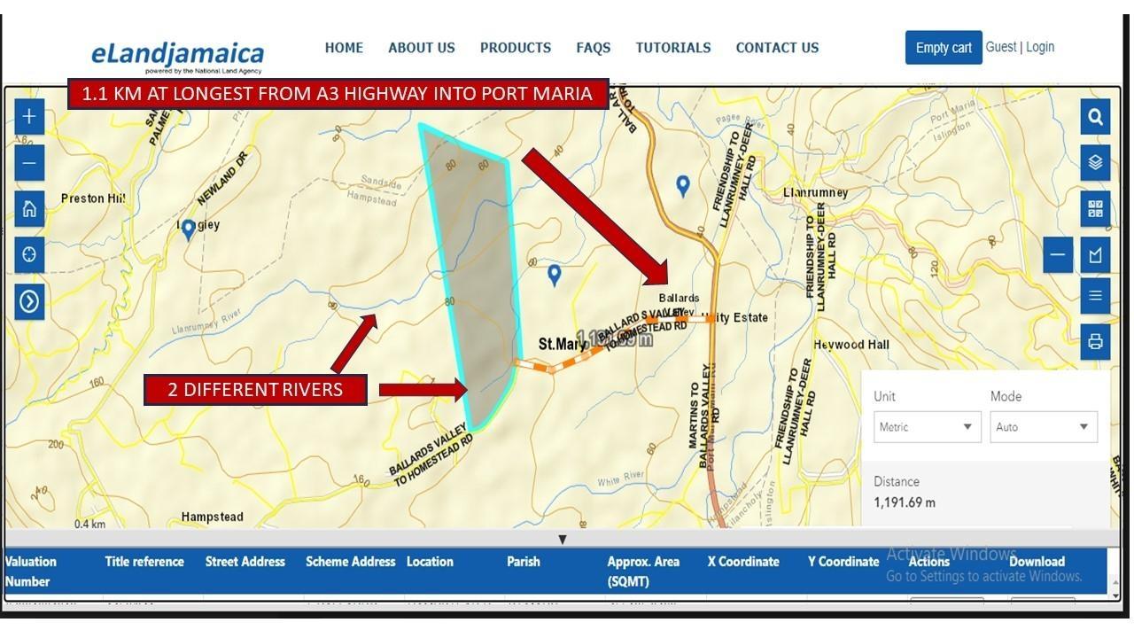 Thirteenth image of Lot-5 Ballards Valley in Ballards Valley, St. Mary, Jamaica - property is For Sale