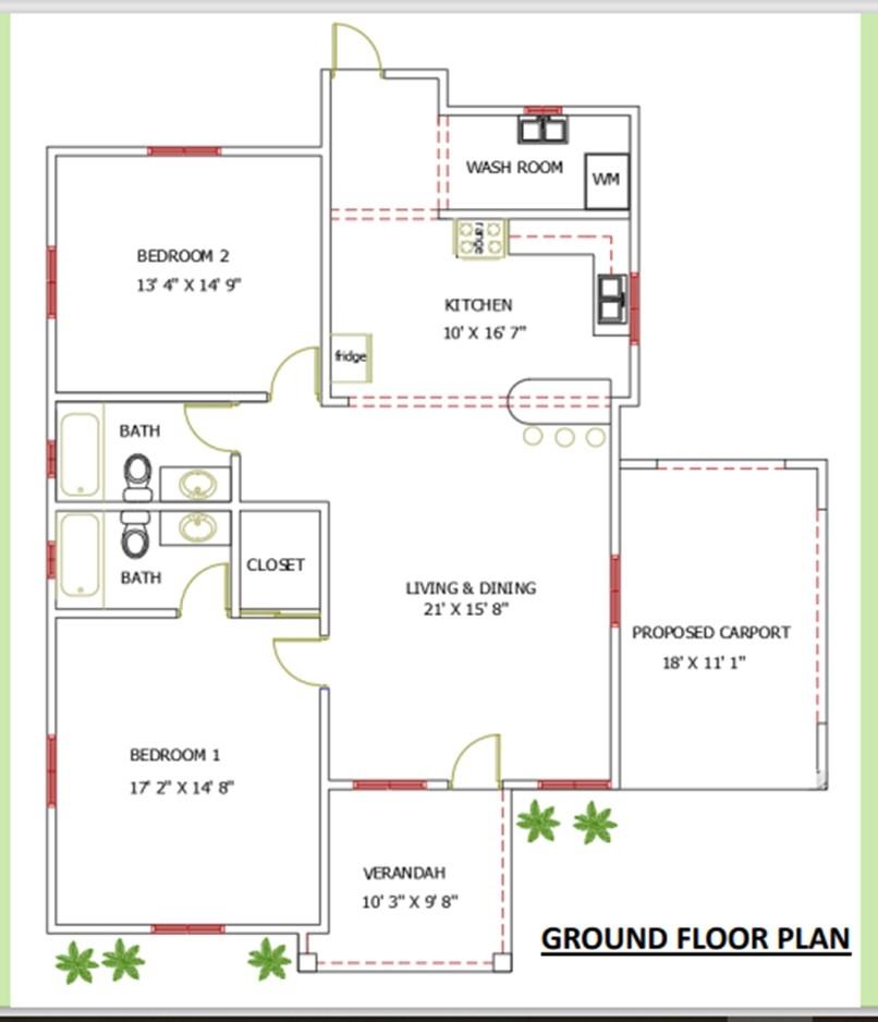 Modern-2-Bedroom-Home-for-Sale-in-Gated-Community-St.-Catherine Twelfth image of Unit 13- Tlee Country Club in Bellevue Heights, St. Catherine, Jamaica - property is For Sale
