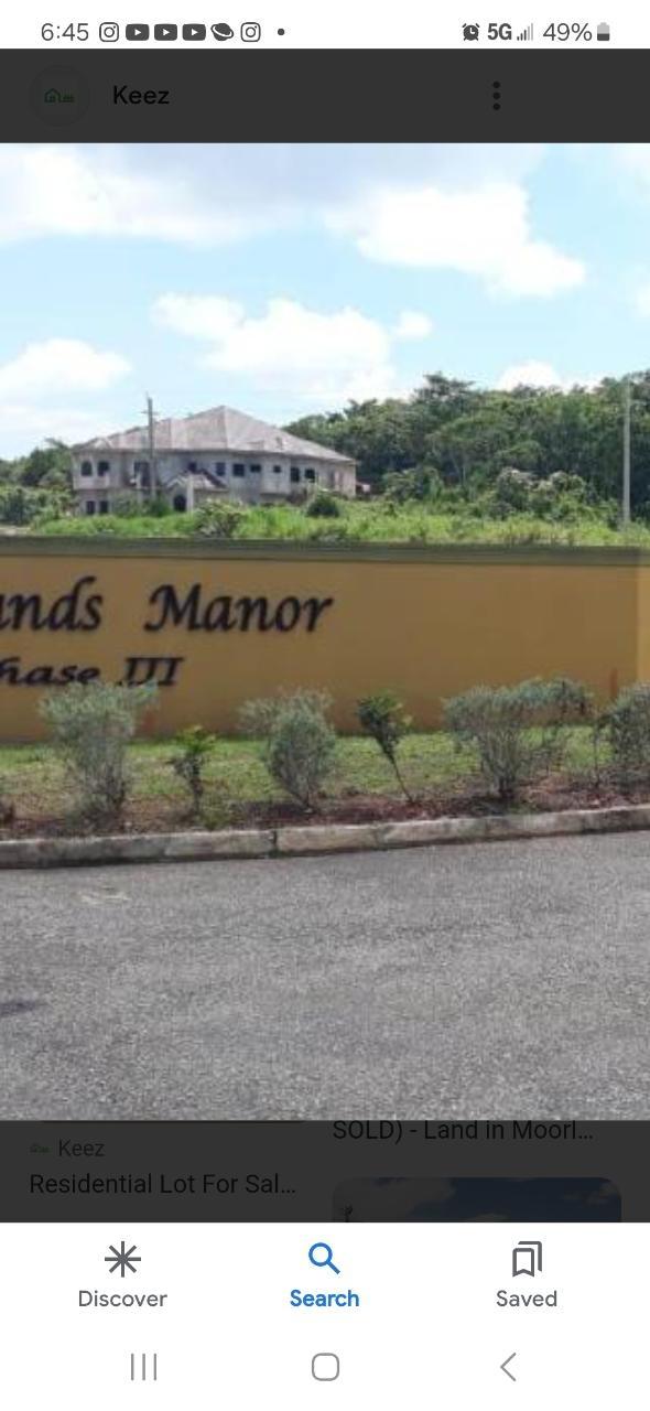 Prime-Residential-Lot-for-Sale-in-Mandevilles-Moorlands-Phase-3 First image of Moorlands Estate Phase 3 in Moorlands Phase 3, Manchester, Jamaica - property is For Sale