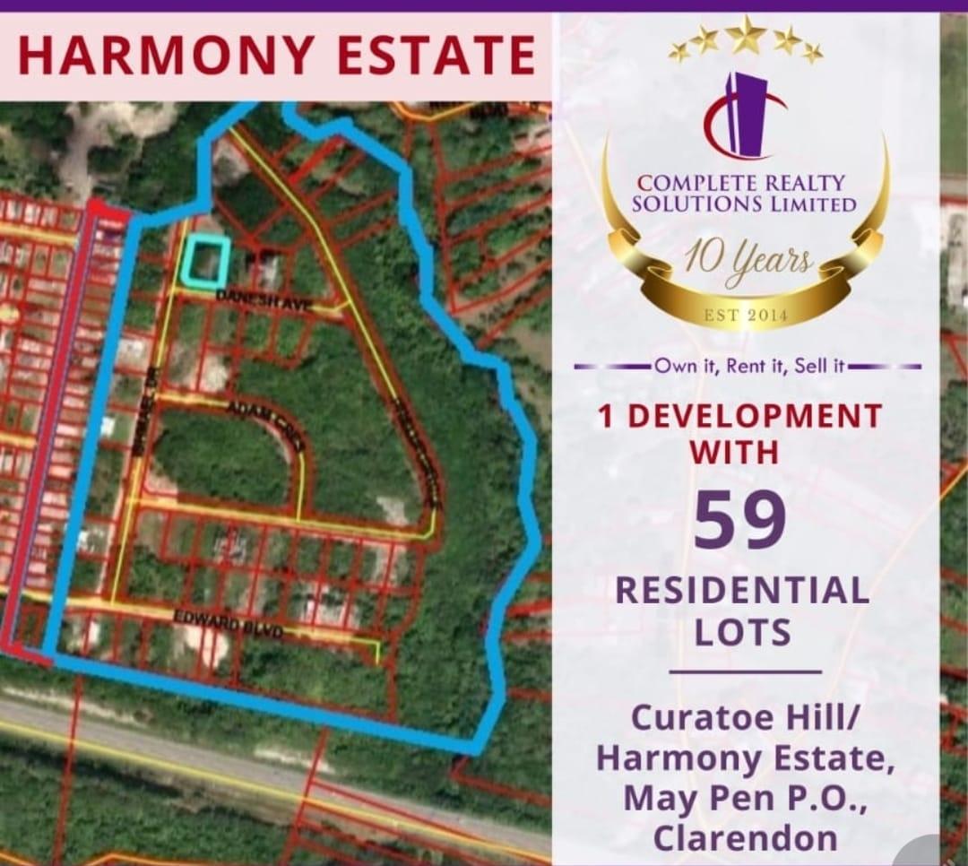 Residential-Development-Land-for-Sale-in-Clarendon-Jamaica First image of 4 Harmony Estate in Mineral Heights, Clarendon, Jamaica - property is For Sale
