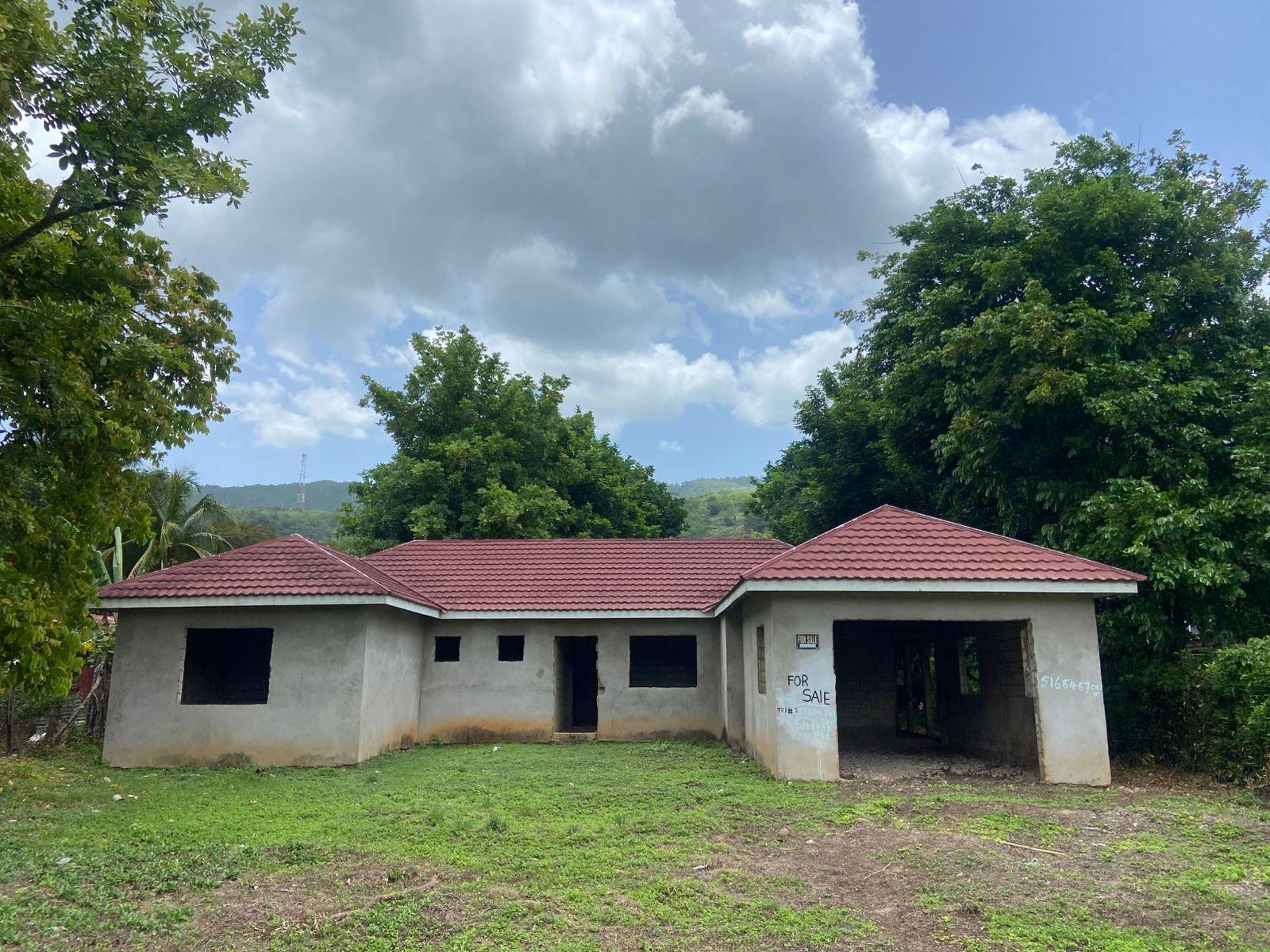 Unfinished-Home-for-Sale-in-Porus-Manchester-Jamaica-90-Complete-House Third image of Old Porus Road Manchester in Porus, Manchester, Jamaica - property is For Sale