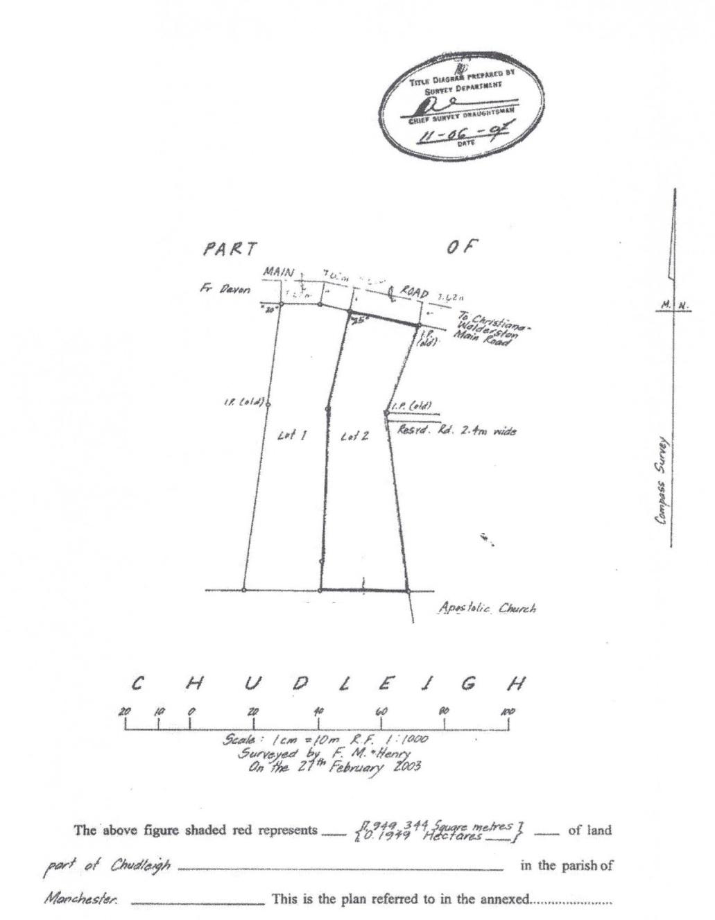 Second image of Lot 2- Chudleigh in Christiana, Manchester, Jamaica - property is For Sale