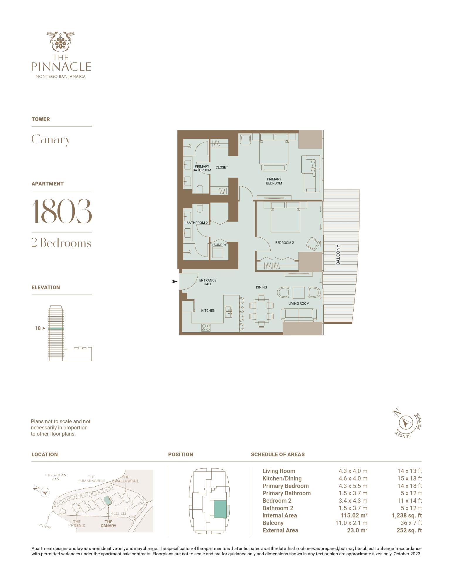 Twenty-First image of C1803 The Pinnacle in Montego Bay, St. James, Jamaica - property is For Sale