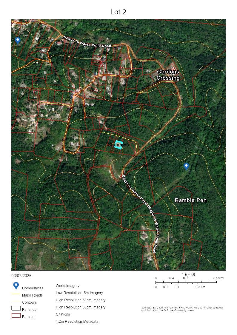 Third image of Lot 2- Ramble Hill in Bogue, St. James, Jamaica - property is For Sale