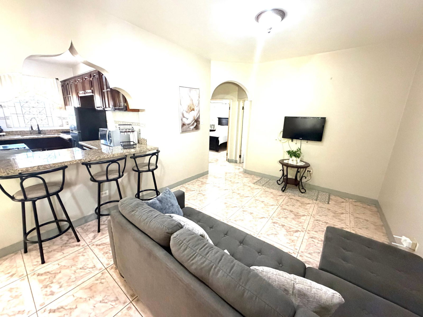 Furnished-2-Bedroom-Apartment-for-Long-Term-Rent-in-Bogue-Village-St.-James-Jamaica Third image of 2-1095 Bogue Village in Montego Bay, St. James, Jamaica - property is For Rent