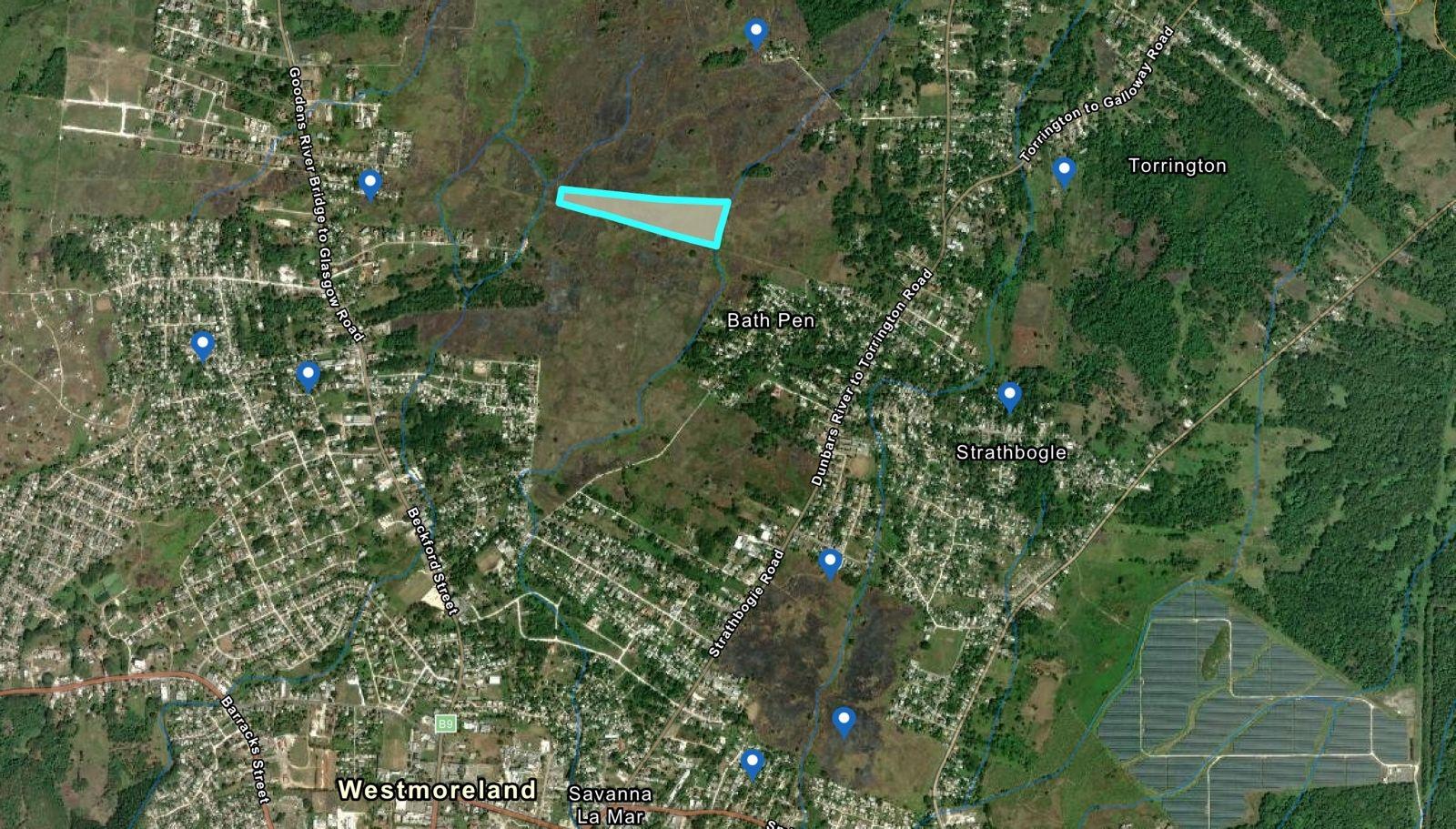 14.7-Acre-Development-Land-for-Sale-in-Bath-Pen-Savanna-la-Mar-Westmoreland Third image of Lot 5b- Bath Pen in SAVANNA LA MAR, Westmoreland, Jamaica - property is For Sale