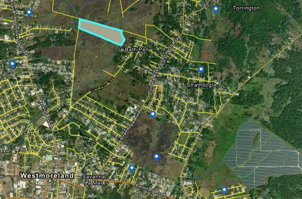 Second image of Lot 1b- Bath Pen in SAVANNA LA MAR, Westmoreland, Jamaica - property is For Sale