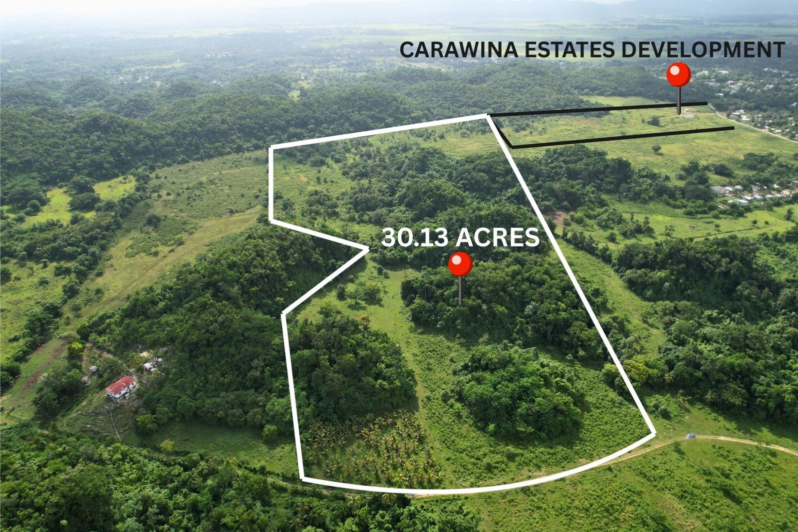 30-Acres-Development-Land-for-Sale-in-Carawina-Westmoreland-Jamaica Second image of Carawina in Petersfield, Westmoreland, Jamaica - property is For Sale