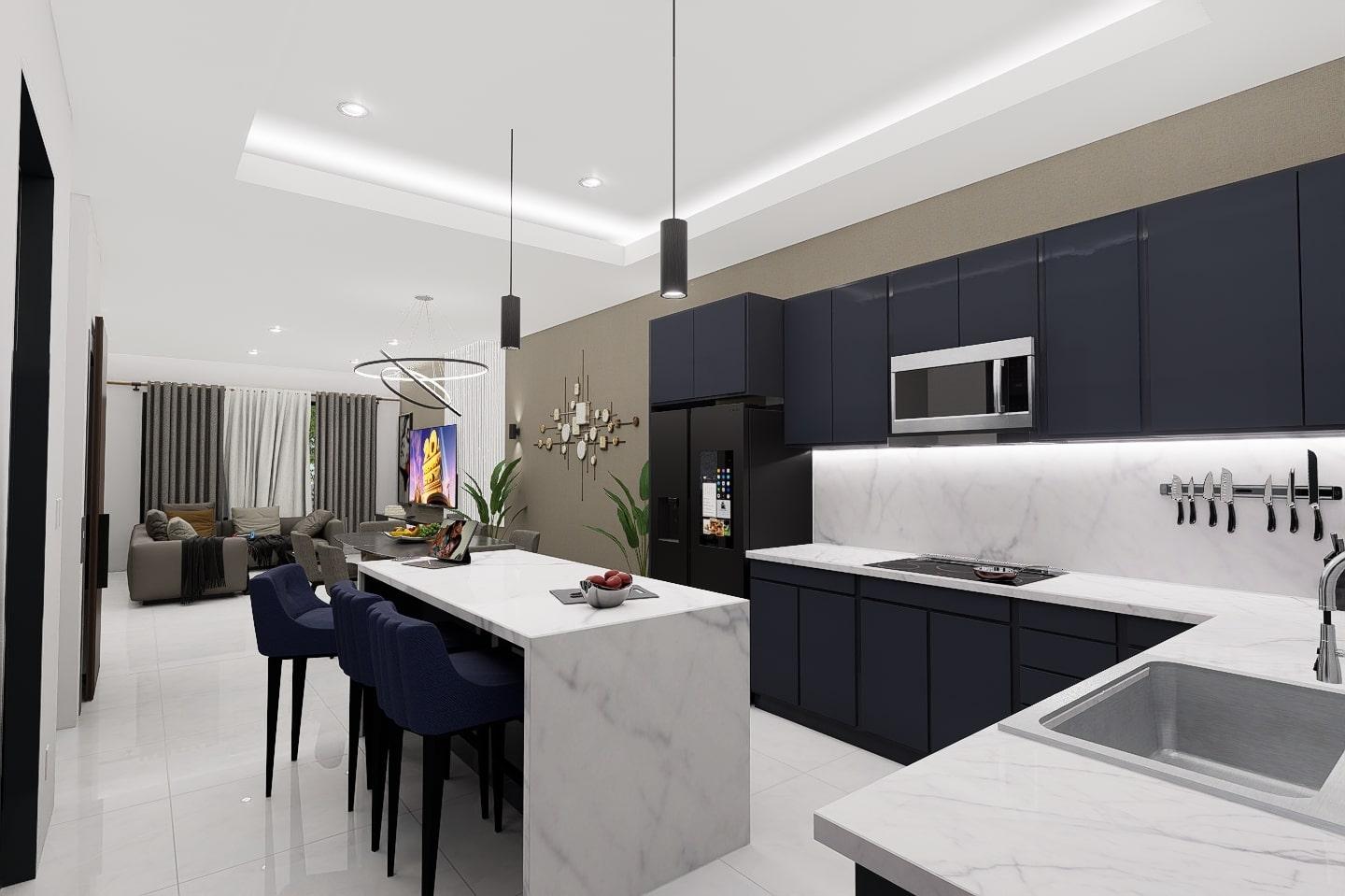 Luxury-Townhomes-for-Sale-in-Kingstons-Golden-Triangle-The-Barukh Third image of Th2-2-4 South Hopefield Avenue in Kingston 6, St. Andrew, Jamaica - property is For Sale