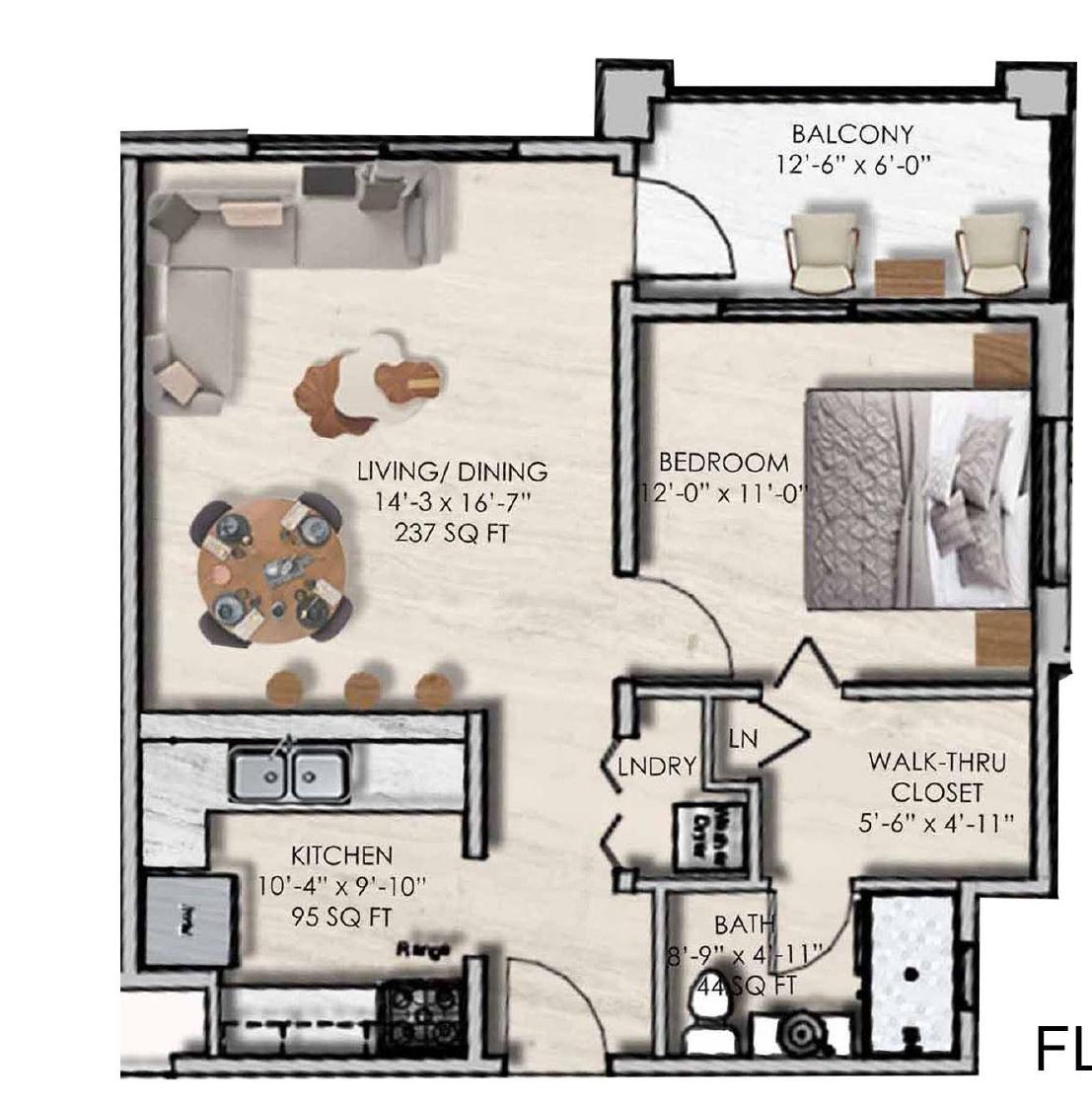 Modern-1-Bedroom-Apartment-for-Sale-in-Montego-Bays-Gated-Community Fourth image of E7- Park Ave in Montego Bay, St. James, Jamaica - property is For Sale